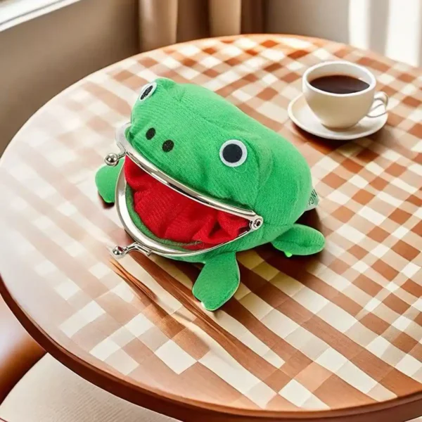ime Frog Plush Keychain Wallet