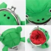 ime Frog Plush Keychain Wallet