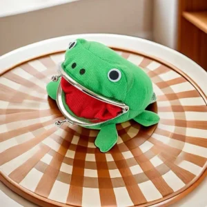 ime Frog Plush Keychain Wallet